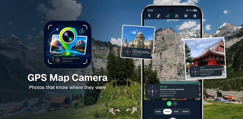 GPS Map Camera — photos that know where they were
